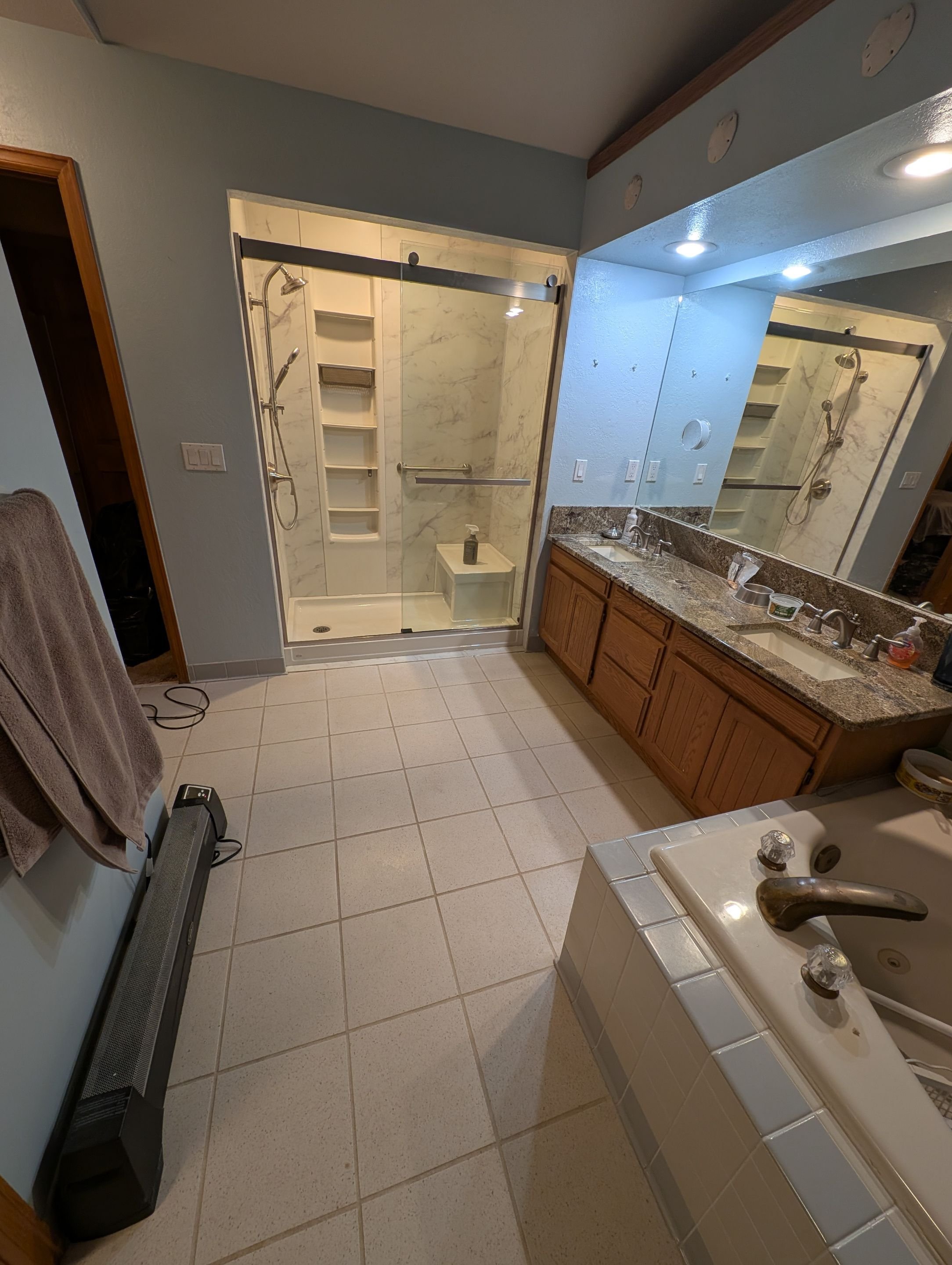 A shower upgrade in Franktown, CO