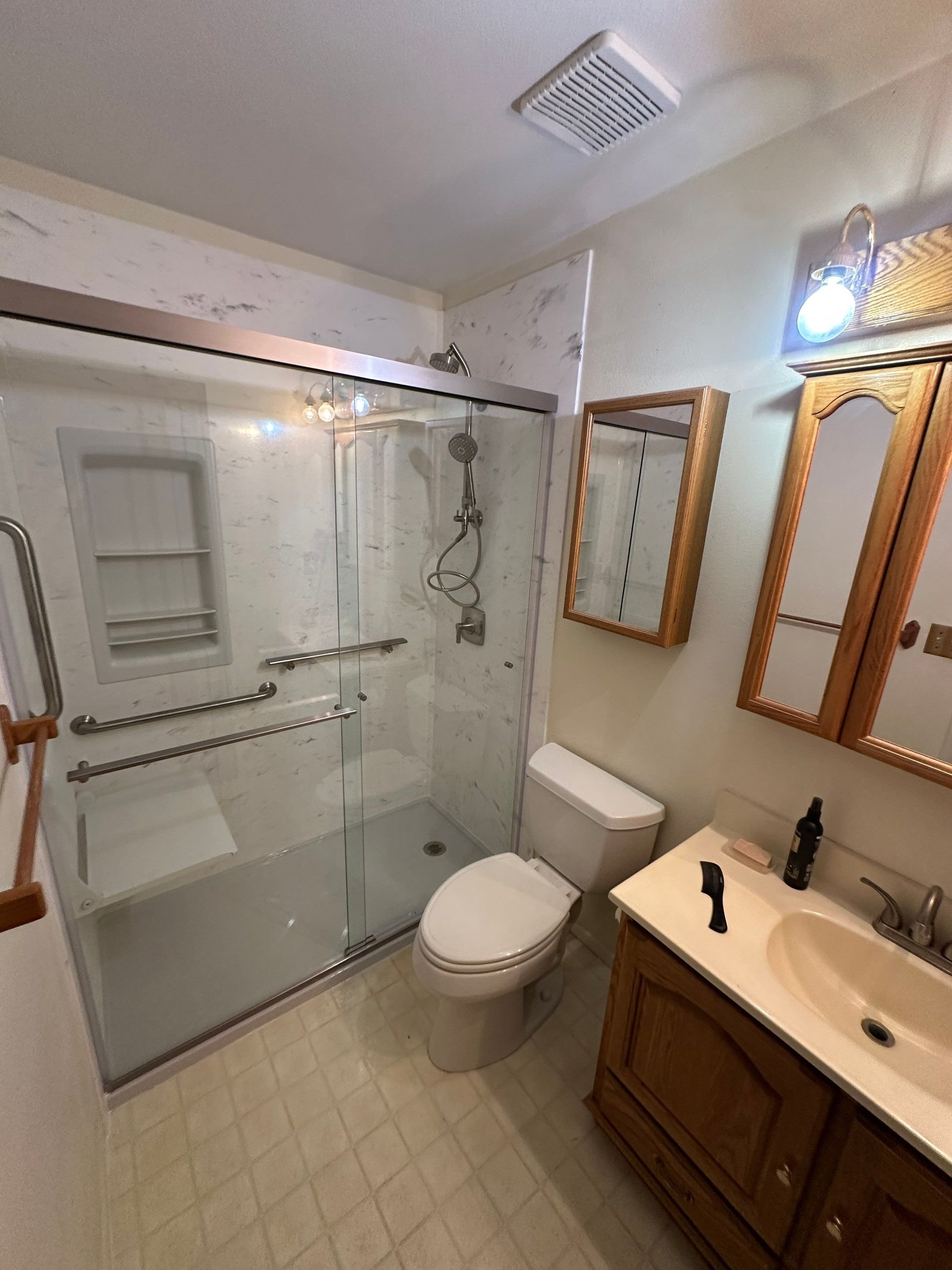 Tub-to-shower remodel in Eads, CO
