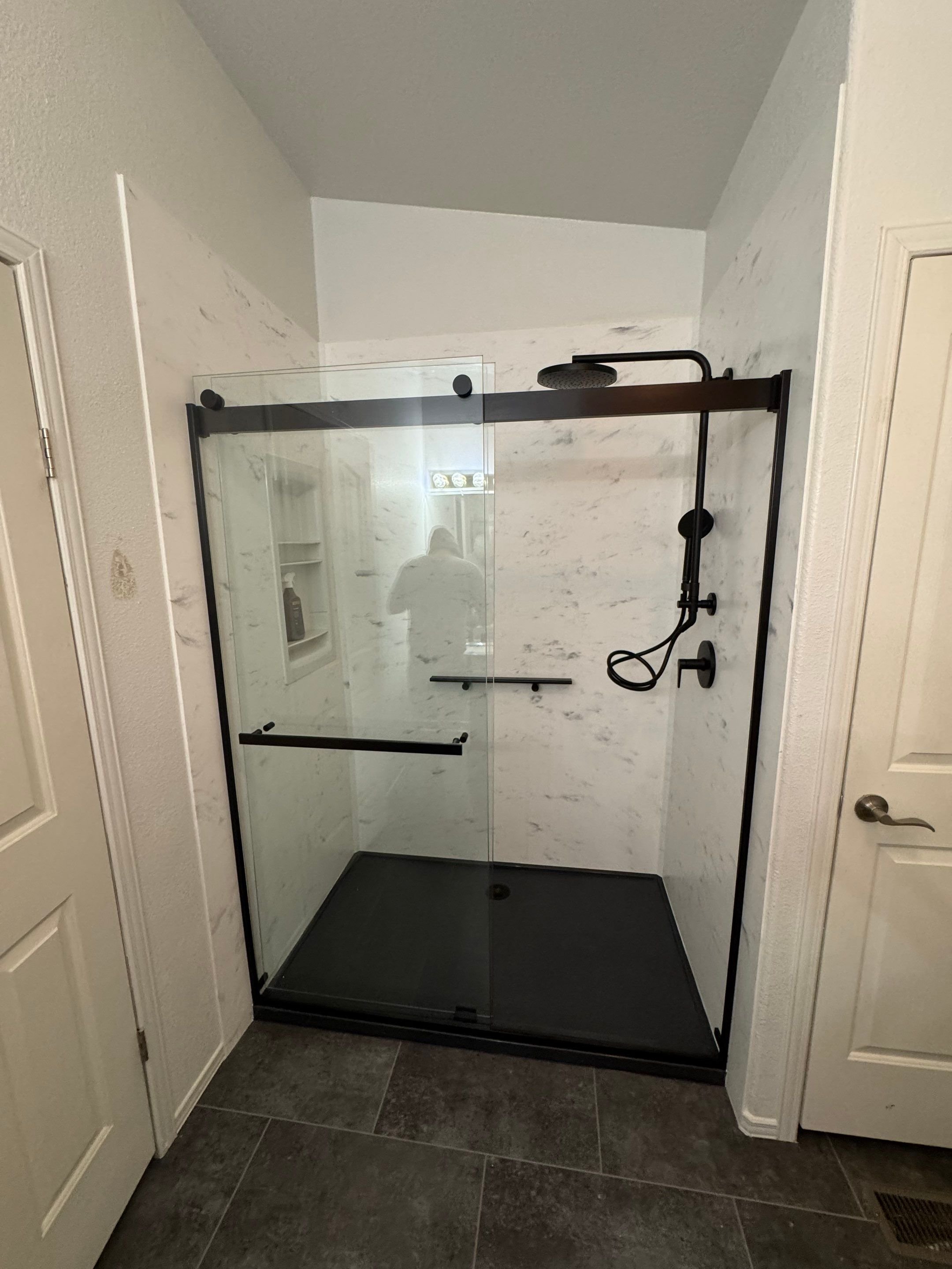 Tub-to-shower remodel in Mancos, CO