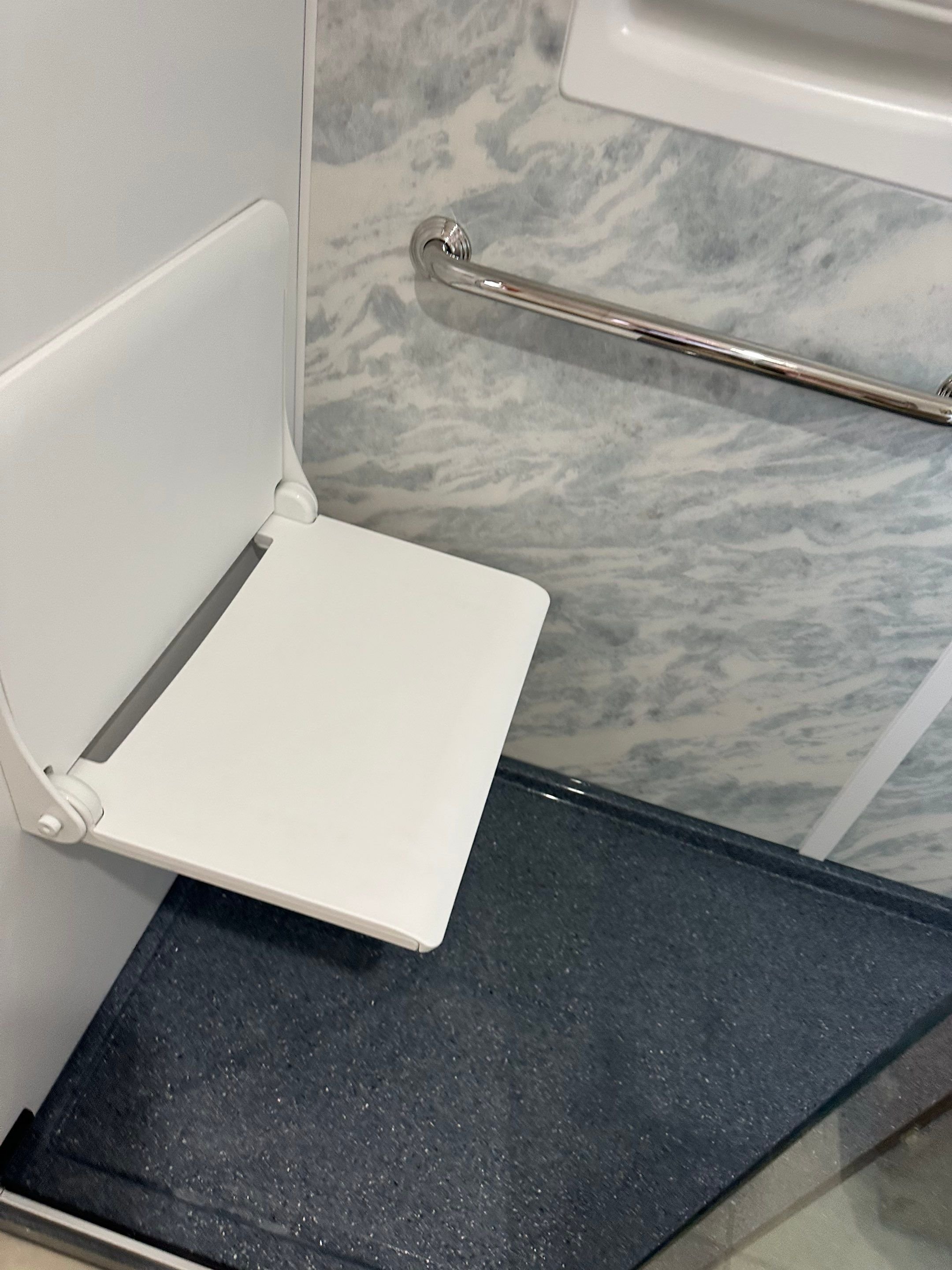 Seat and shower pan
