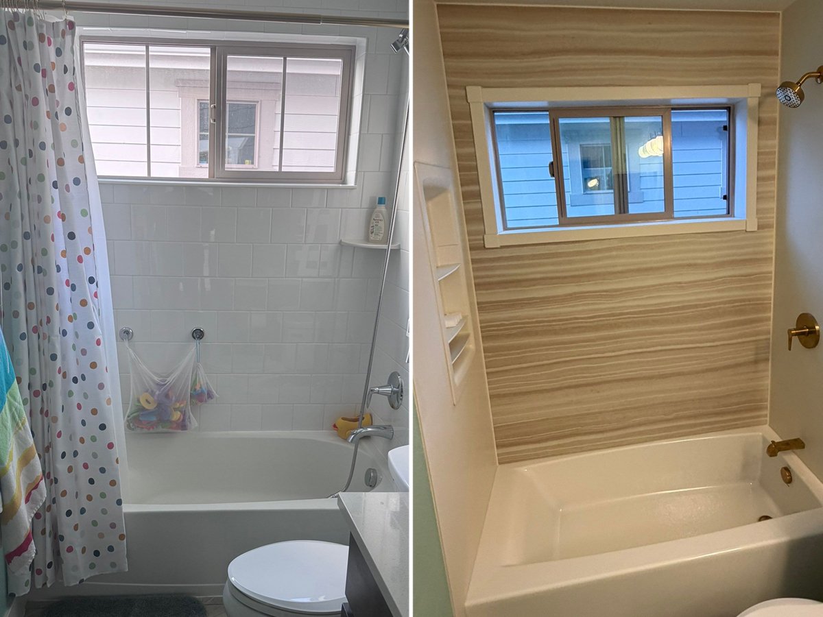 Small Bathroom Remodel Before and After