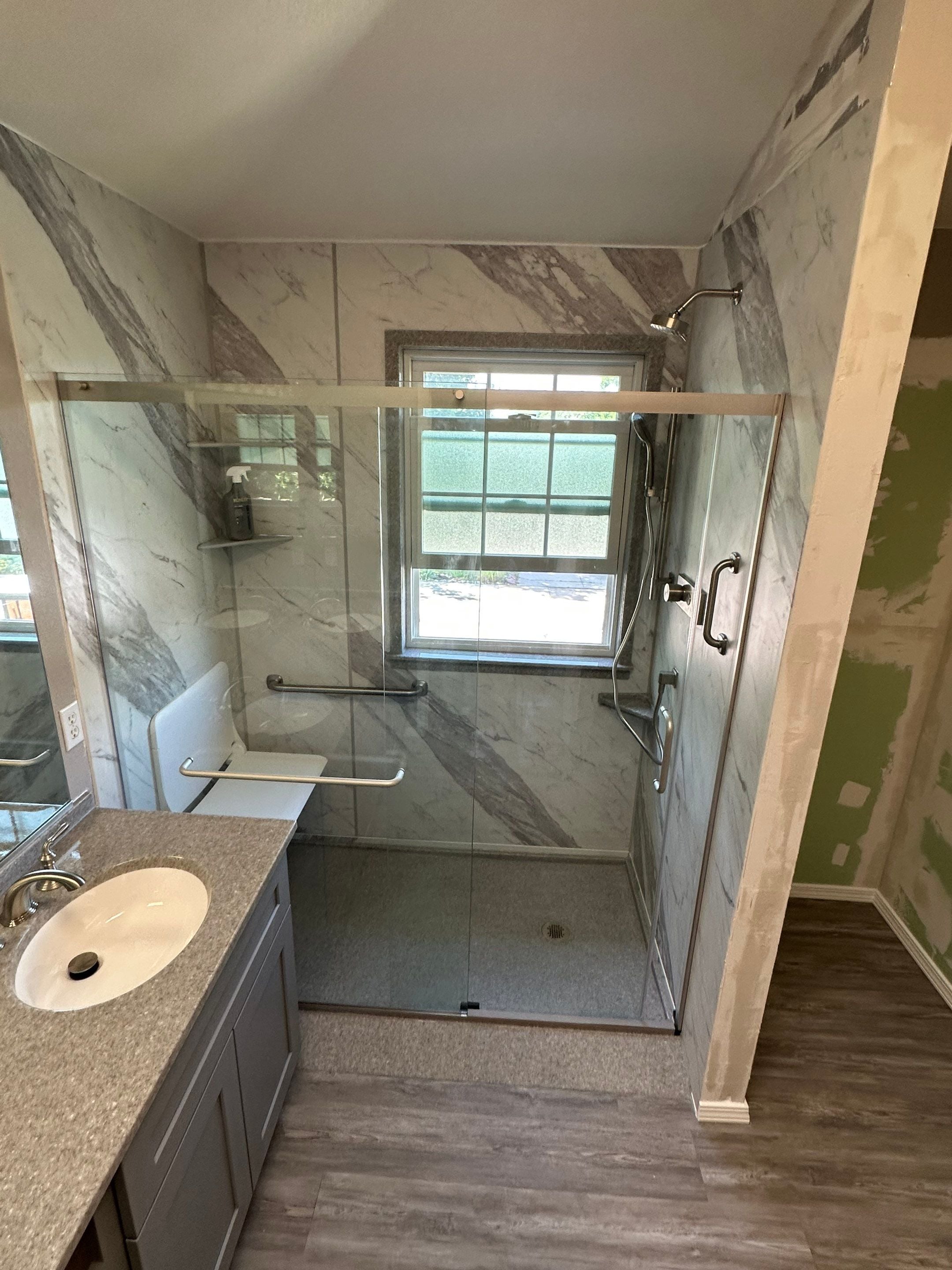Tub-to-shower remodel in Thornton, CO