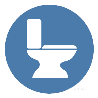 Icon depicting free toilet