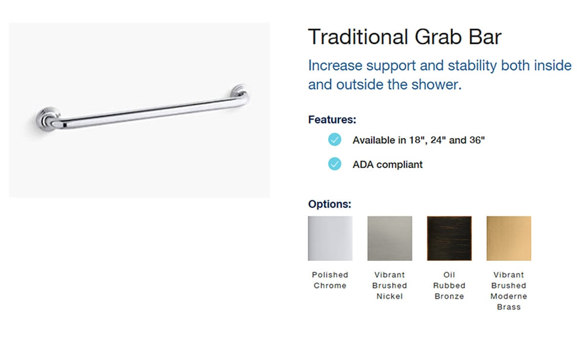 Traditional Grab Bars